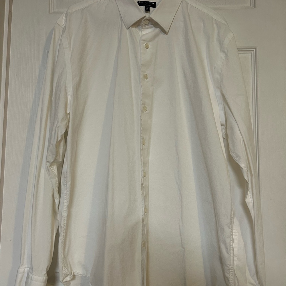 Express White Dress Shirt for Men